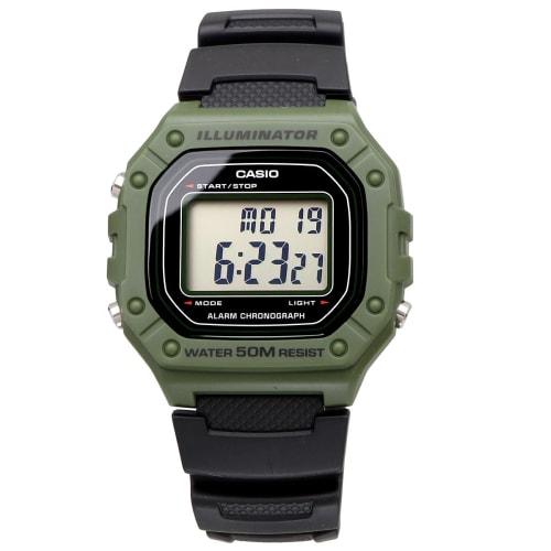 Casio Hodinky STANDARD DIGITAL W-218H-3A Pánské Dámské Levné Casio Levná cena Khaki Černá Černá