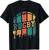 Vintage Rugby Player Sports Retro Men Boys Soccer T-Shirt Cute Print Cartoon TShirt Men Women Fashion Tee Creativity Short-sleev