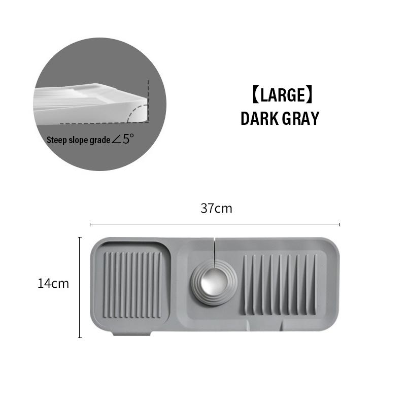 Kitchen Silicone Faucet Mat Faucet Water Catcher Mat Sink Splash Pad Household Countertop Protector Bathroom Splash Guard 1PC