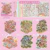 Miniature Scene Sticker Book Sunny Town 3d Cartoon Cabin Diy Decor