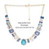Decoration Vintage Chunky Necklace Charm Exaggerated Necklace Rhinestone Necklace  Gifts
