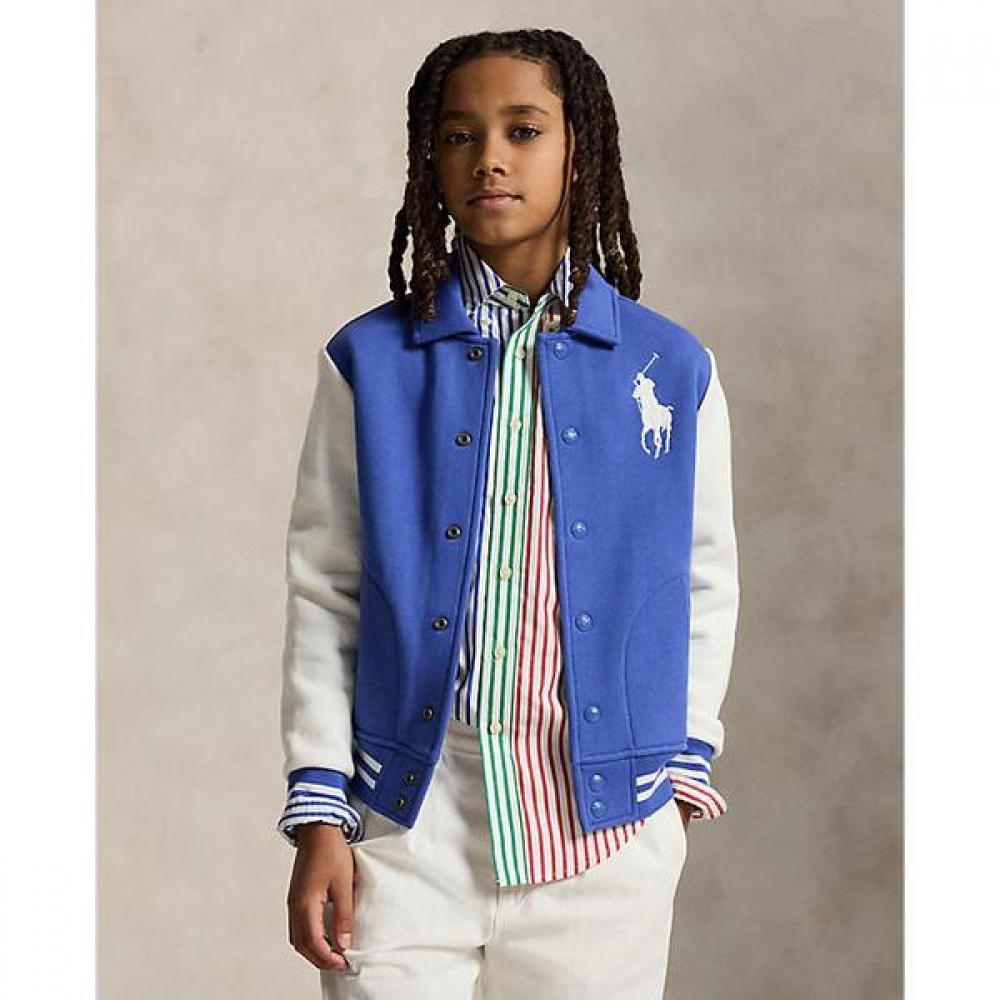 Polo Ralph Lauren Boys 8 18 Big Pony Fleece Baseball Jacket Cwpootwy6020422999 L