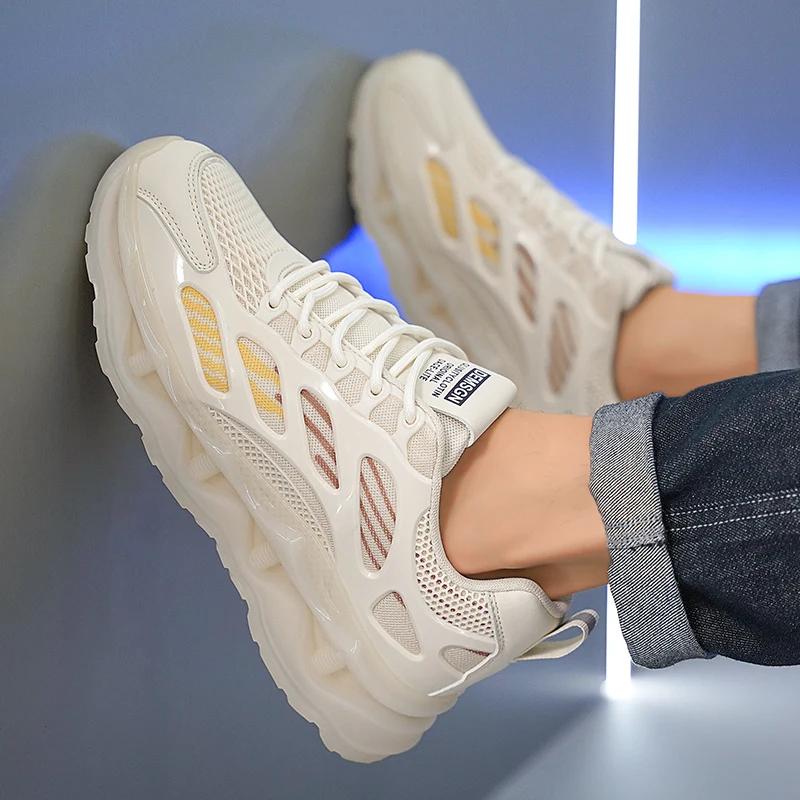 Herresko Sneakers Mandlig tenis Luksussko Herre afslappet Træner Løb Åndbar mode loafers løbesko til mænd