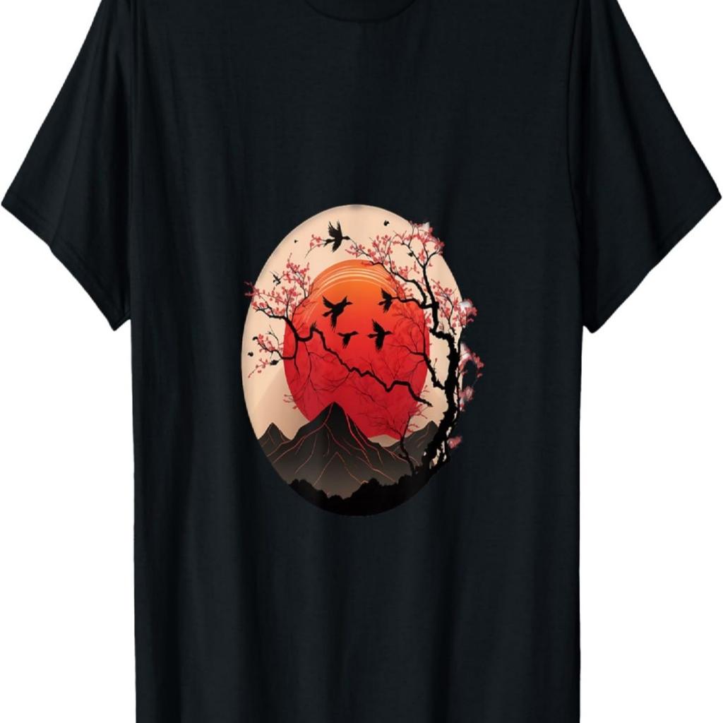 Discover the Beauty of Japan's Scenery with Cherry Blossom T-Shirt