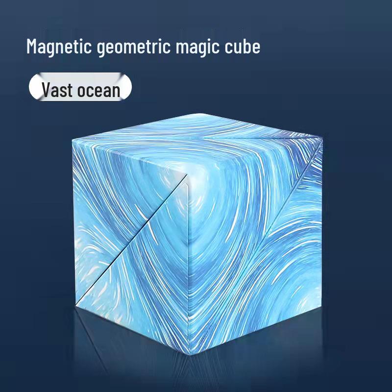 Cub Geometric Magnetic 3D - Jucărie Educativă pentru Copii și Ameliorator de Stres