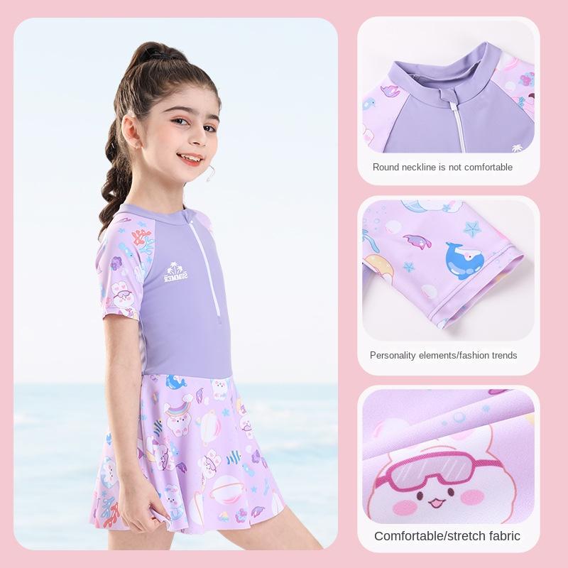 Costume da bagno da bambina Costume da bagno intero da bambina Costume da bagno ad asciugatura rapida da neonata Costume da bagno da allenamento
