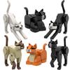 Pet Cat Building Blocks Set With Abs Material Creative Diy Toy For Kids