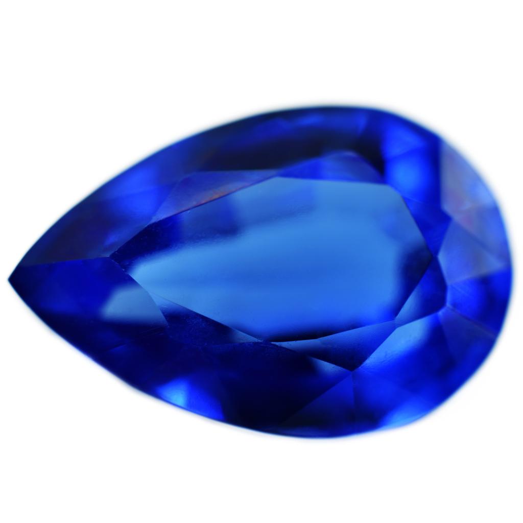 10 Ct Natural Ceylon Blue Sapphire Pear Cut Certified Loose Gemstones