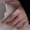 Polished Vegetable Circle Ring Female Ins Cold Wind Fashion Light Luxury Niche Design Models Adjustable Open Finger Ring Finger Rings Party Jewelry