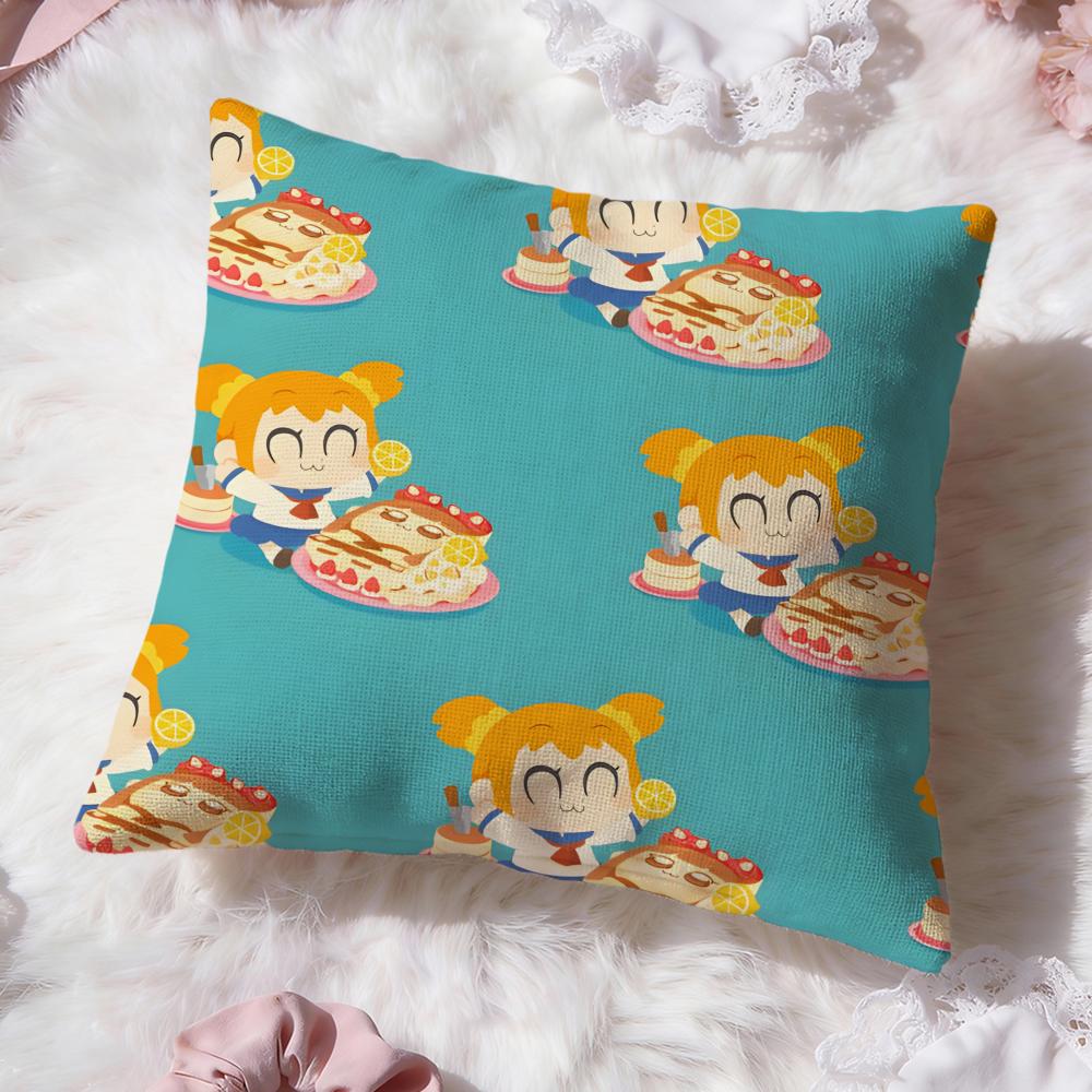 Cute Anime Pop Team Epic Cushion Cover Premium Comfort Reversible Pillow Cove -Two in One Design for Any Room & Car Interior
