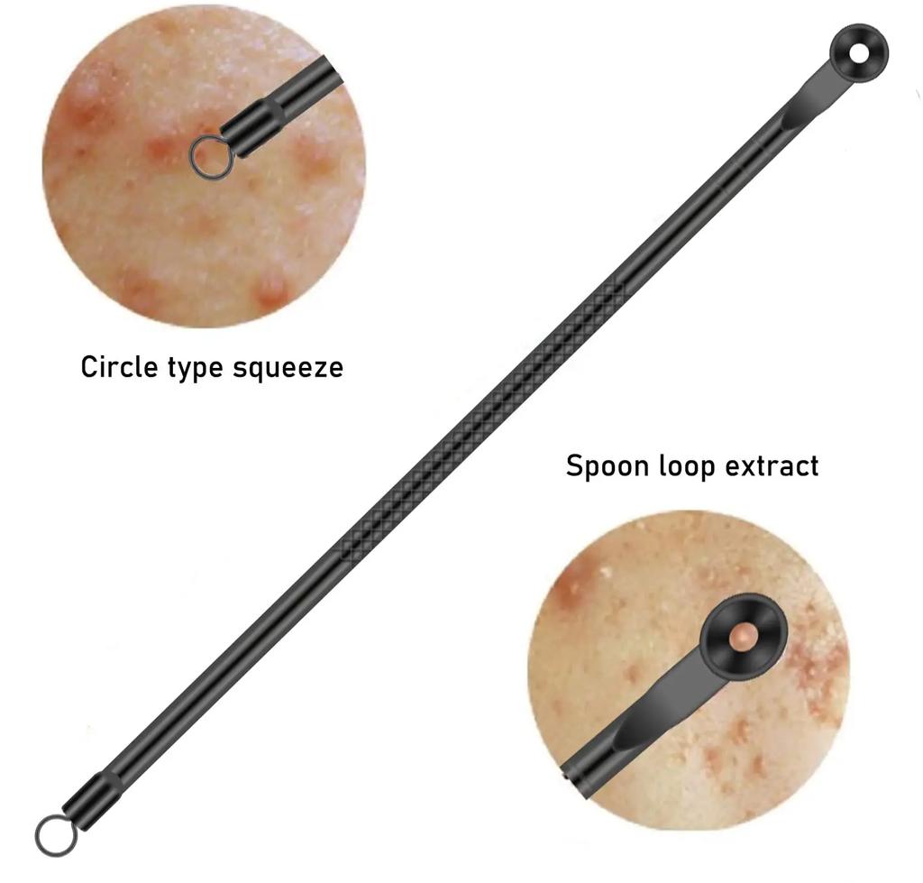 4 Professional Facial Blackhead Needle Set, Acne Whitehead Blackhead Extractor Stainless Steel, Deep Face Cleansing Tool