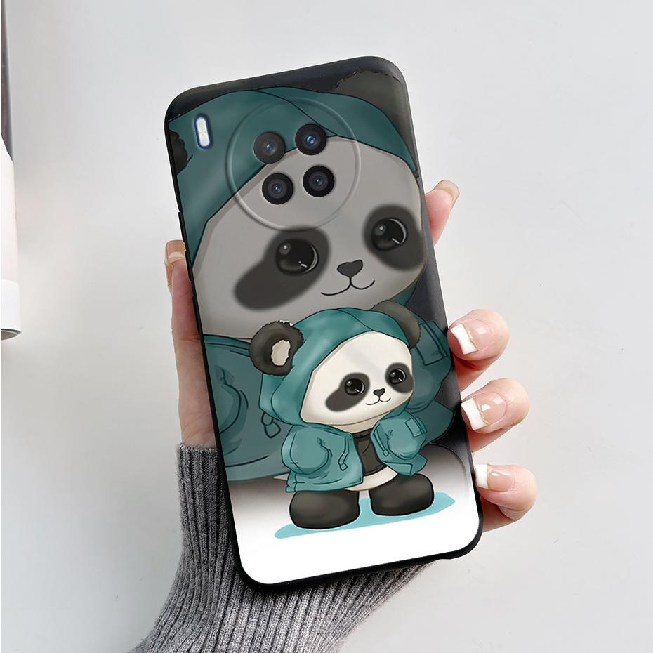 Case For Honor 50 Lite Cover on Huawei Nova 8i Phone Case Cute Rabbit Panda Painted Soft Back Cover For Honor50 Lite Nova8i Capa