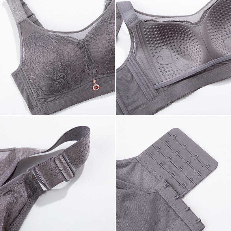 Übergröße Büstig Schlankmachender Seiten-Brust-Minimierer Dünner Trägerloser BH mit Nicht-magnetischem Vollschalen-Design