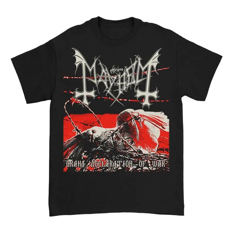 Mayhem Camiseta Negra Banda Noruega Black Metal Rock S