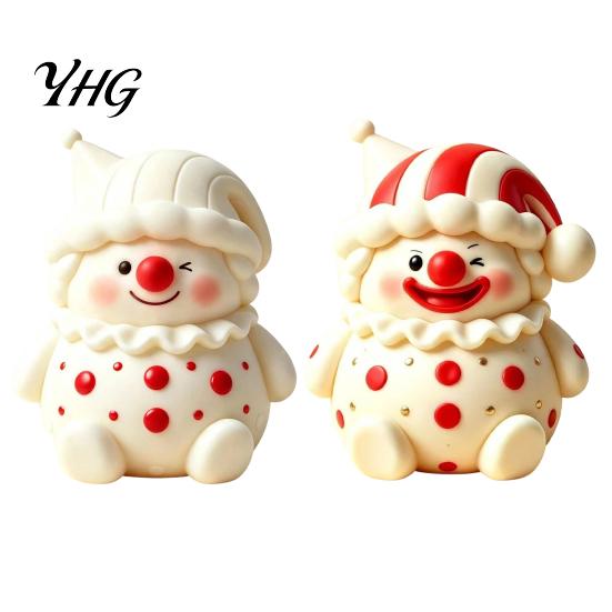 TPR Stress Ball 1/2Pcs Cartoon Clown Relief Toy, Slow Rebound Squeeze Sensory Toy Anxiety Reduction Fidget for Desktop Decoration Toys