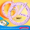 360° drehbare Lehrhilfe: Winkelmesser & Winkelerkennungswerkzeug für Geometrieunterricht der 2. bis 4. Klasse.