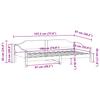 Solid Wood Bed Frame without Mattress White 90 x 190 cm Pine Wood