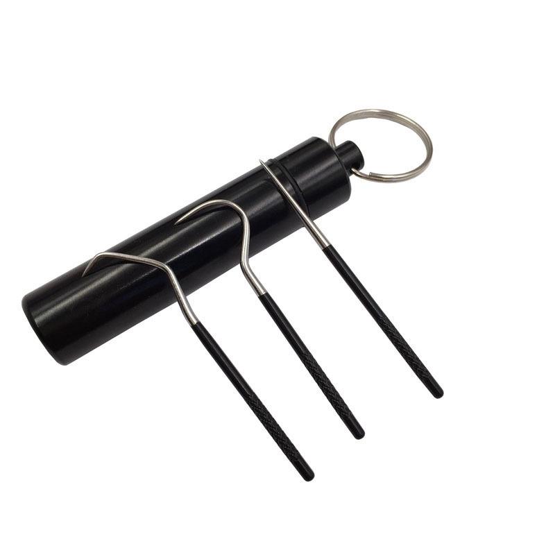 3/4Pcs/Set Stainless Steel Toothpick Set Tooth Flossing Reusable Toothpicks Portable Toothpick Floss Teeth Cleaner Oral Cleaning
