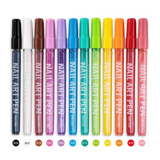 

Yousheng 12 шт. набор ручек для дизайна ногтей 3D ручка для лака для ногтей быстросохнущая ручка для нанесения граффити маркеры для дизайна ногтей рисунок для домашнего салона маникюрный инструмент