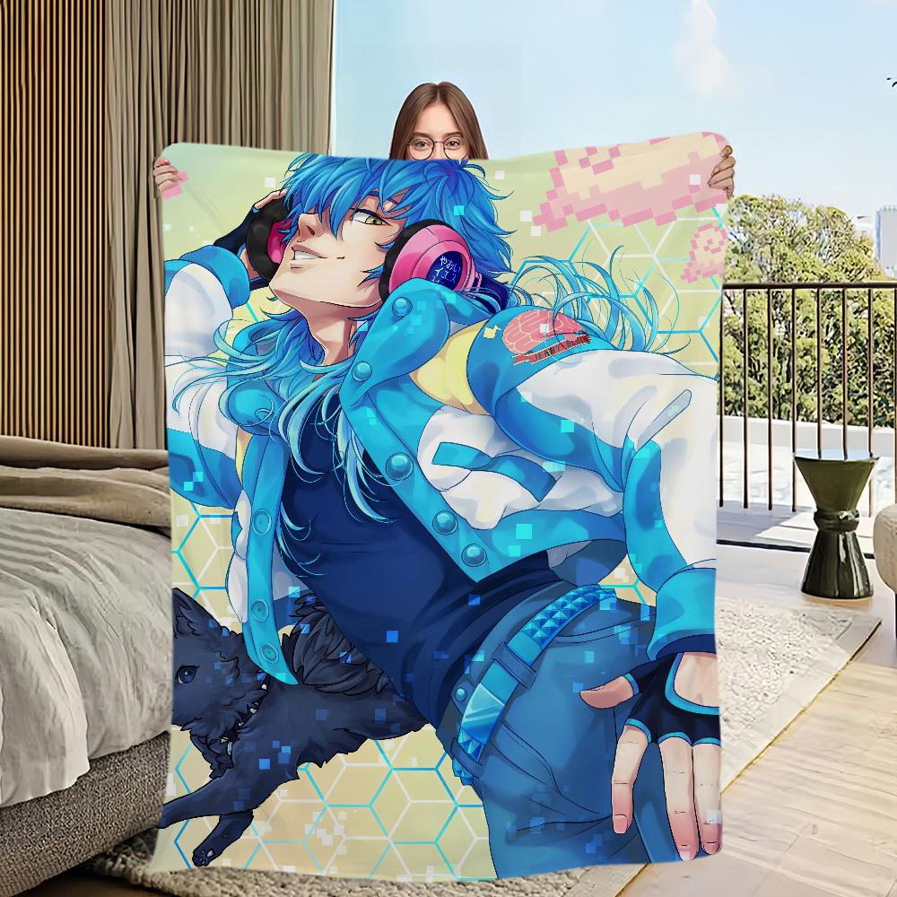 Gra Anime D-DRAMAtical M-Murder Koc Przyjazny dla skóry komfortowy ciepły miękki pluszowy koc odpowiedni sofa salon biuro sypialnia