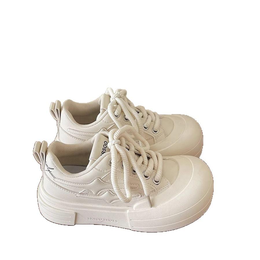 Summer fire versatile platform white shoes women's light sports canvas shoes fashion casual board shoes