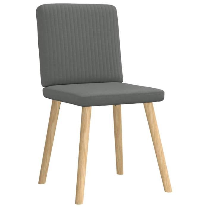 VidaXL Chaises à manger lot de 2 gris foncé tissu 4101198