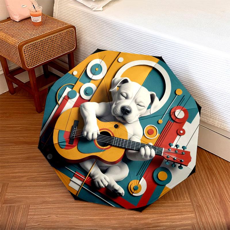 AnimalMusicians Pattern Pattern New Style Umbrella, 1 Piece Automatic Folding Umbrella, Portable Travel Umbrella, Outdoor Umbrella, Birthday Gift
