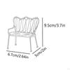 Dollhouse Double Miniature Chair ,Iron Art Children Furniture Doll House Furniture,