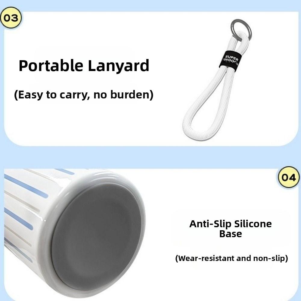 With Straw Vacuum Flask 460ml Thermos Water Bottle Cute Cartoon Insulation Cup Children