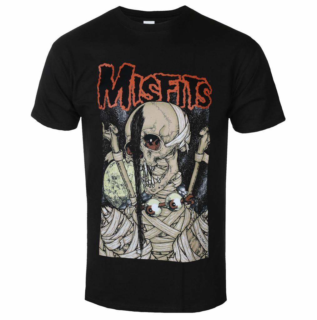MISFITS PUSHEAD VAMPIRE Art Pattern Horror Punk Band T-shirt Casual Street Suitable for Both