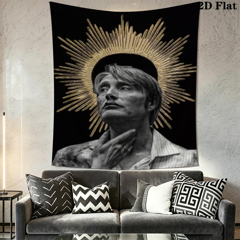 Hannibal Wall Tapestry Aesthetic Wall Hanging Printed Fabric Blanket Decorative Tapestries for Bedroom Living Room Home Decor