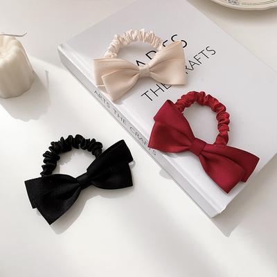 1PCS New Bowknot Headwear Girls Elastic Hair Bands Head Rope Tie Ponytail Hair Circle Woman Hair  Accessories Headdress