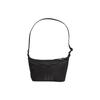 2.1L Iconic Stripe Design Recycled Nylon Shoulder Bag Small Women Shoulder Bag Black KT0848