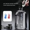 1pc Large Capacity Water Bottle 1.7L/2.7L Sports Water Bottle with Straw Portable Camping Gym Cycling Cup for Sports and Fitness