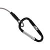 REAL METHOD XOOX Spiral Cord Mini Buckle Quick Release Fishing Lanyard Safety Coiled Rope for Fishing Tools Plier Grips