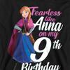 Frozen Childrens/Kids Fearless Like Anna 9th Birthday Hoodie