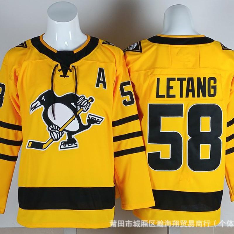 Herren Eishockey Trikot Pittsburgh Penguins 87 71 58 Gestickte Team Uniform Erwachsenen Wintersport