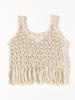 B:MING LIFE STORE by BEAMS S/S Knit Vest, 2-Way Macrame Bustier, Women's, IVORY, One Size