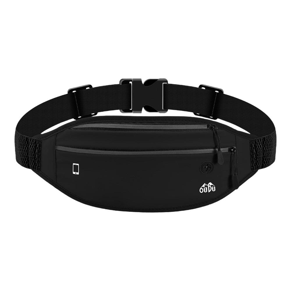 

Waterproof Hiking Running Bag with Headphone Jack Camping Belt Bag Men Waist Pack Running Cycling чёрный