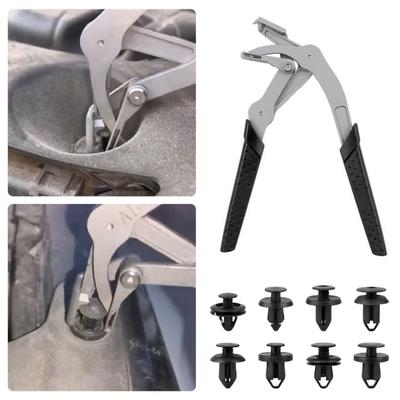 Drukknop Tang Veerbelast Hendel Ergonomisch Antislip Handvat Veerbelaste Klem Tangen Automobiel Klem Verwijderingsgereedschap