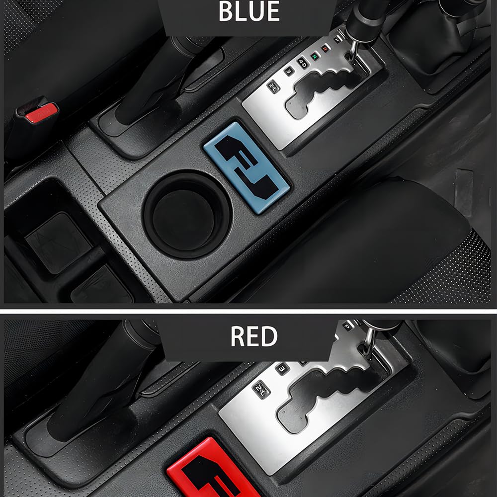 Aosseiye Red Car Interior Crystal Sticker Toyota FJ Cruiser 2007-2023 Center Console Gear Shift