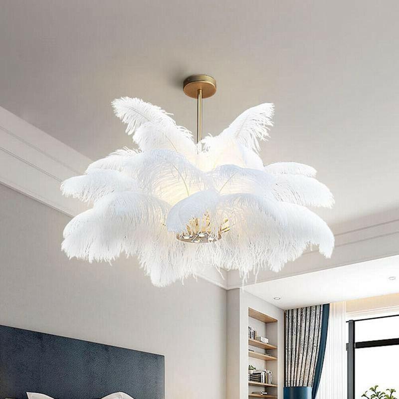 10 Stück 20-25cm Elegante Straußenfedern Große Flauschige Federn für Hochzeitsfeier Hauszimmer DIY Dekorationen