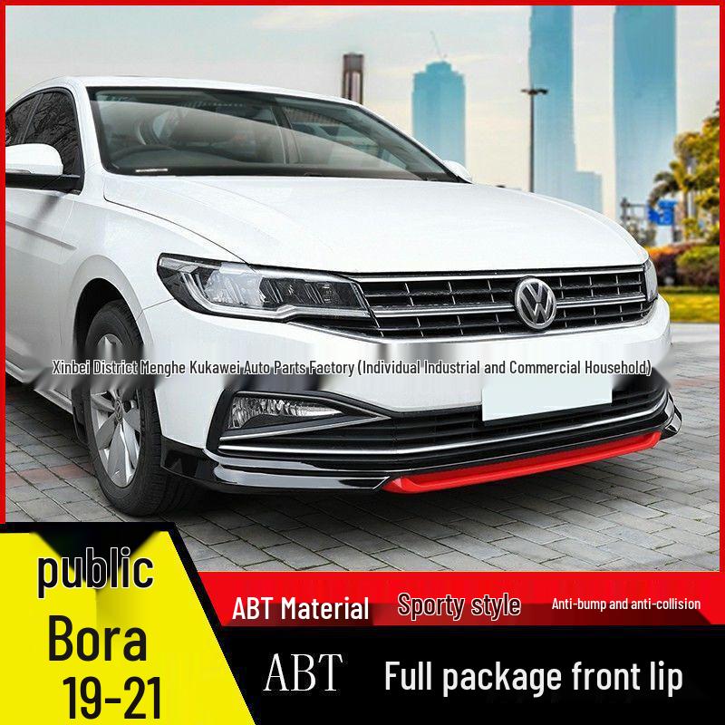 Volkswagen 19-21 Bora Front Lip Kit: ABT Three-Section Anti-Collision Exterior Trim