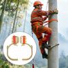 Tree Climbing Spike 1 Set Adjustable Electrician Pole Climbings Shoes Gear with Saw Teeth Non-Slip Picking Work Heavy Duty