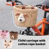 Kids Bike Basket Front Decoration Child Scooters Front Storage Panniers Basket for Mountain Cycling and Playtimes