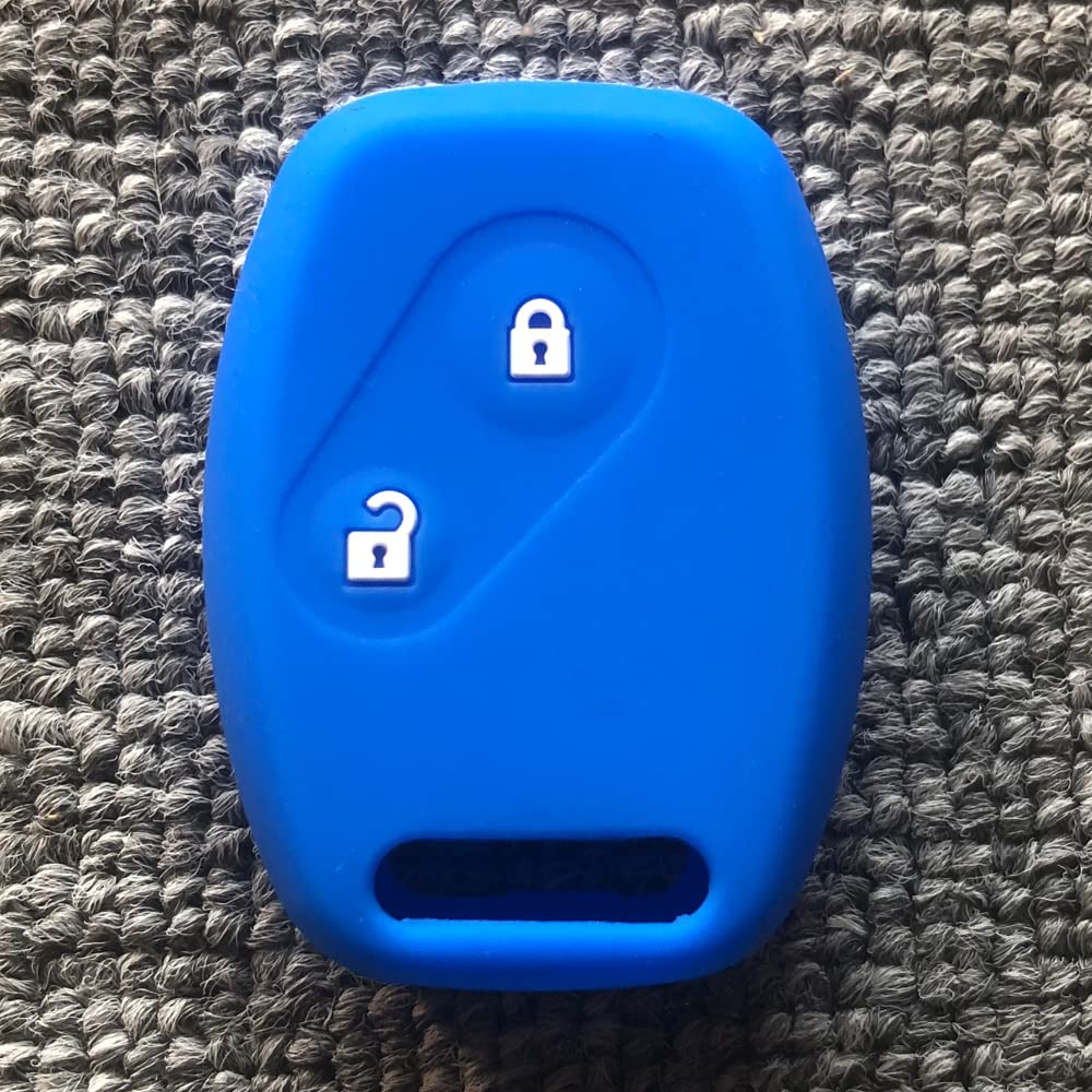 [Kinotaka] Honda Dedicated Keyless Key Silicone Cover 2 Button Fit Odyssey CR-V Stream Civic Key Case (Blue)