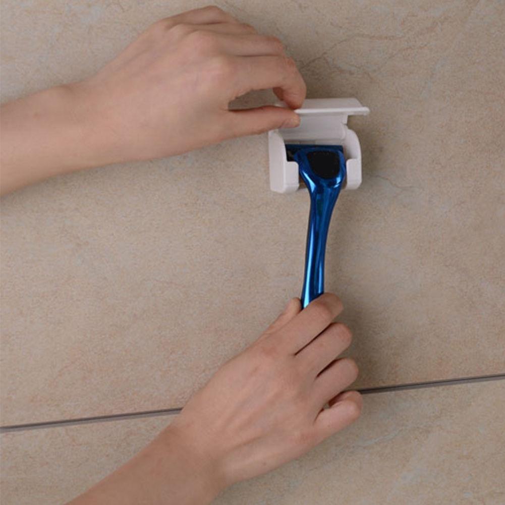 Dustproof Plastic Suction-cup Holder Hanger For Men Razor Shaver Bathroom New