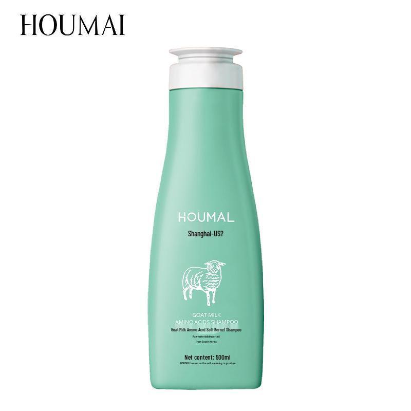 Hu Mei Goat Milk Shampoo: Smooth & Frizz-Free with Amino Acids, Scalp Oil Control