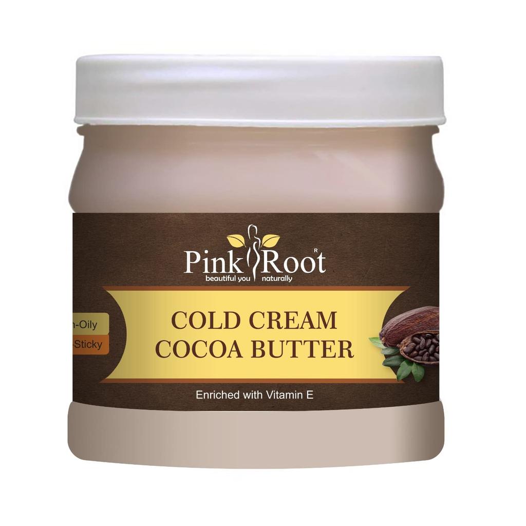 Pink Root Cocoa Butter Cold Cream 500gm with De-Tan Gel 500gm