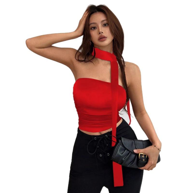 Women's Sexy Hottie Tube Top with Strappy Design for Women